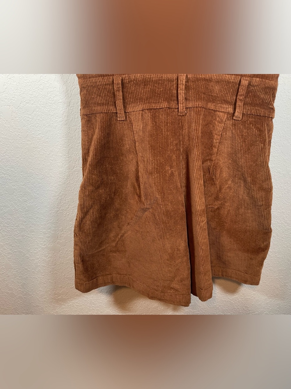 Show Me Your Mumu Outlaw Romper Saddlebrown Corduroy Zip Front Shorts - Picture 10 of 11